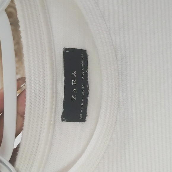 Men's white ribbed shirt Zara - Picture 3 of 3